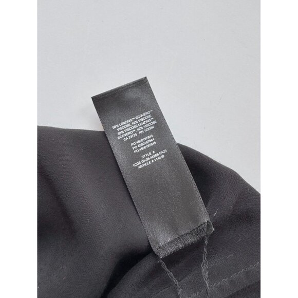 Aritzia WILFRED UNDER Secret Black Rayon Twill V-Neck Mini Slip Dress, Size S - Picture 10 of 15